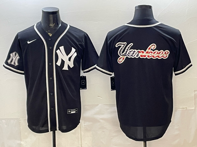 Men 2026 New York Yankees blank black Nike MLB Jersey 0365010